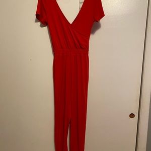 Red jumpsuit